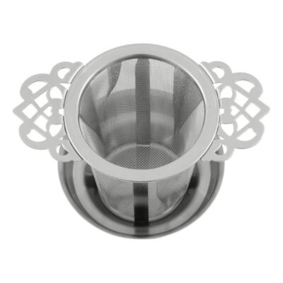 Theefilter-RVS met uitlekbakje